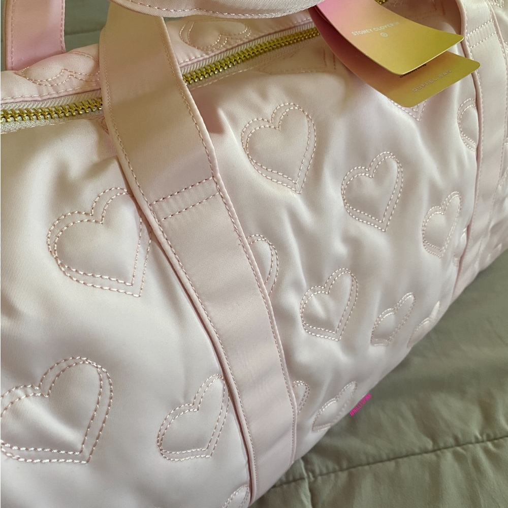 BNWT Stoney Clover Lane Target Quilted Hearts Duffle Bag